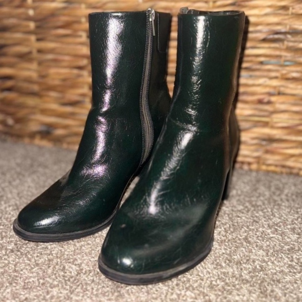 Target Dark Green Heeled Boots